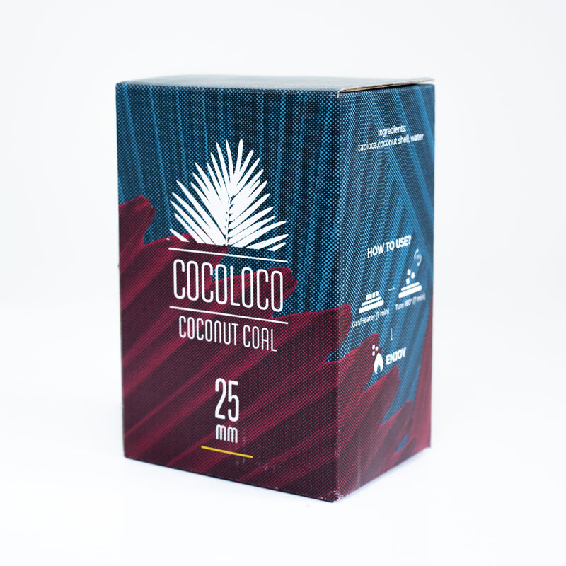 Charcoal Cocoloco Coconut Hookah Coals 25 mm    