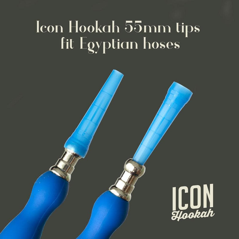 Disposable Mouth Tips Icon Tips - 100 Disposable Mouth Tips for Hookah - 6 mixed colors    