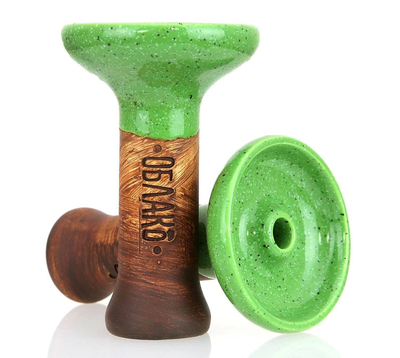 Bowl Oblako Phunnel M Glaze Hookah Bowl  Green with dots  