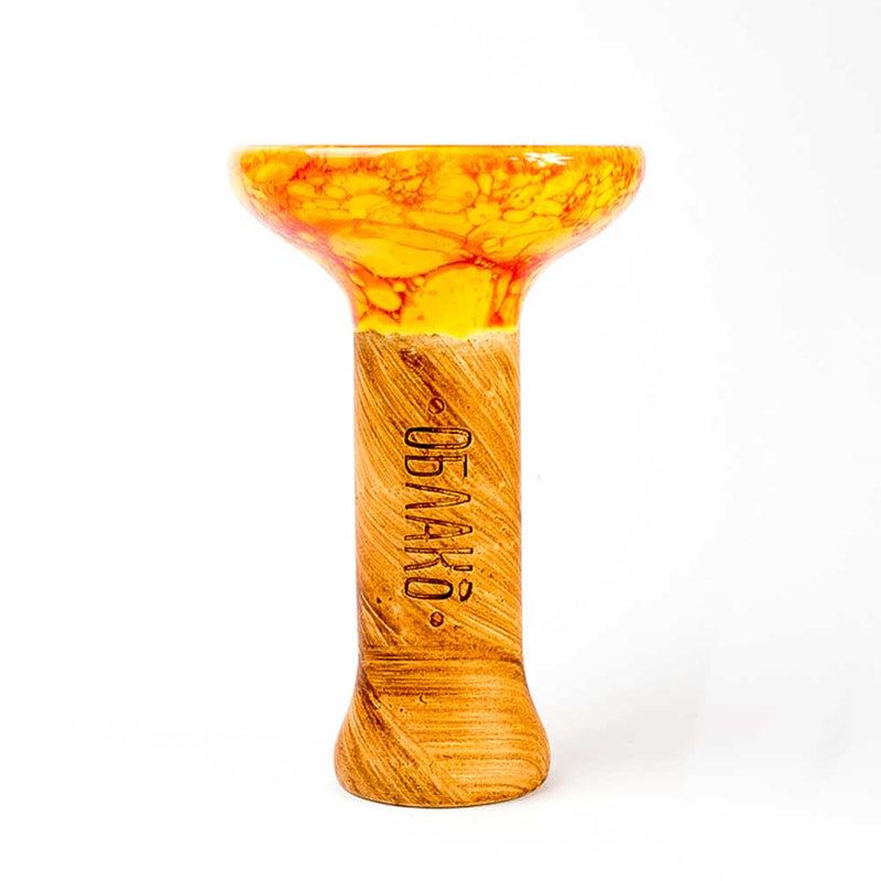 Bowl Oblako Phunnel M Glaze Hookah Bowl  Marble Orange/Red  