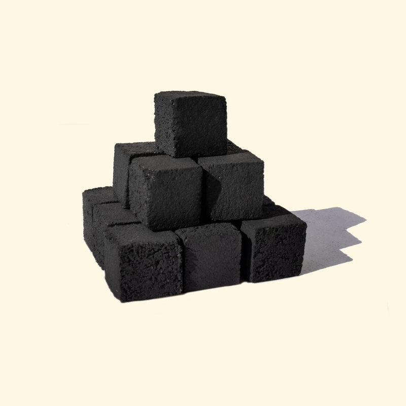 Charcoal Le Orange Natural Coconut Hookah Coals - Small Cubes - 96 Pieces    