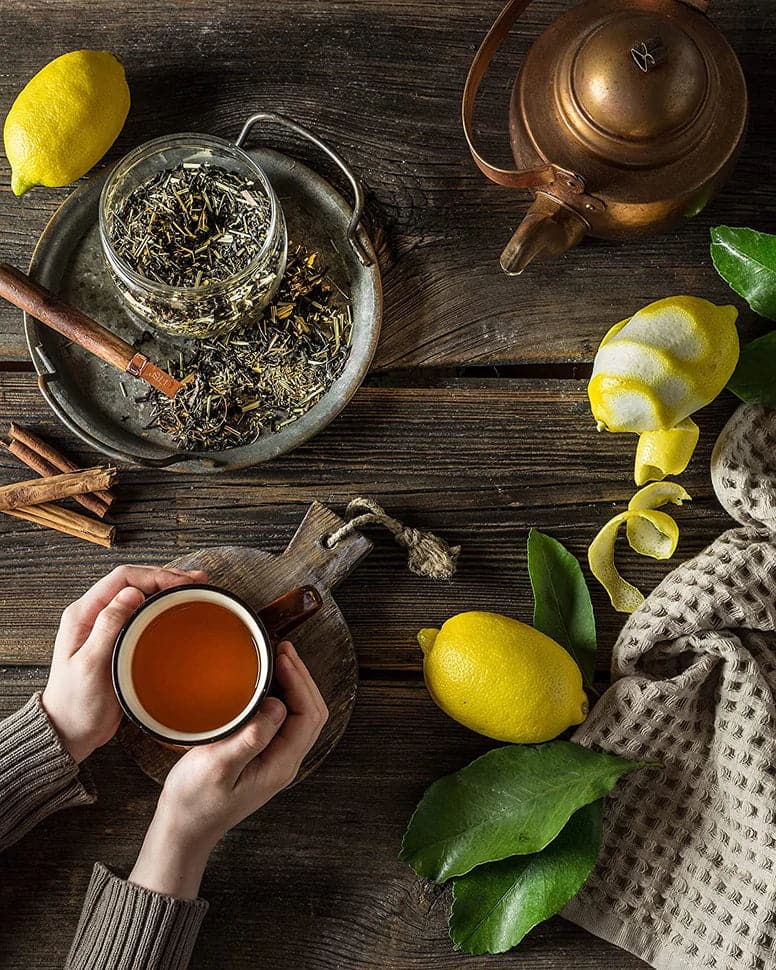 Tea Gardenika Lemon Essence Black Tea, Loose Leaf, USDA Organic, 55+ Cups – 4 Oz (113g)    