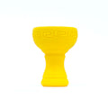 Bowl Silicone Hookah Shisha Bowl With Metal Screen Yellow