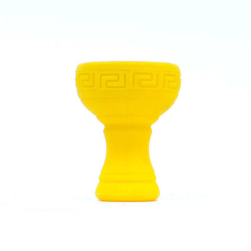 Bowl Silicone Hookah Bowl With Metal Screen Yellow