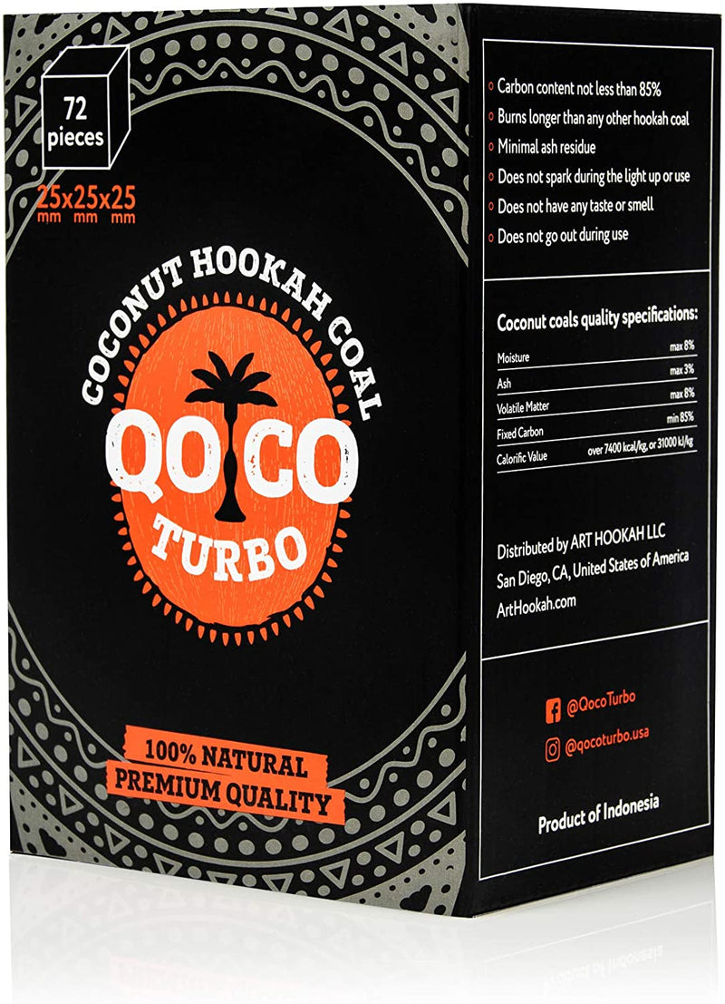 Charcoal Qoco Turbo Premium Hookah Coals    