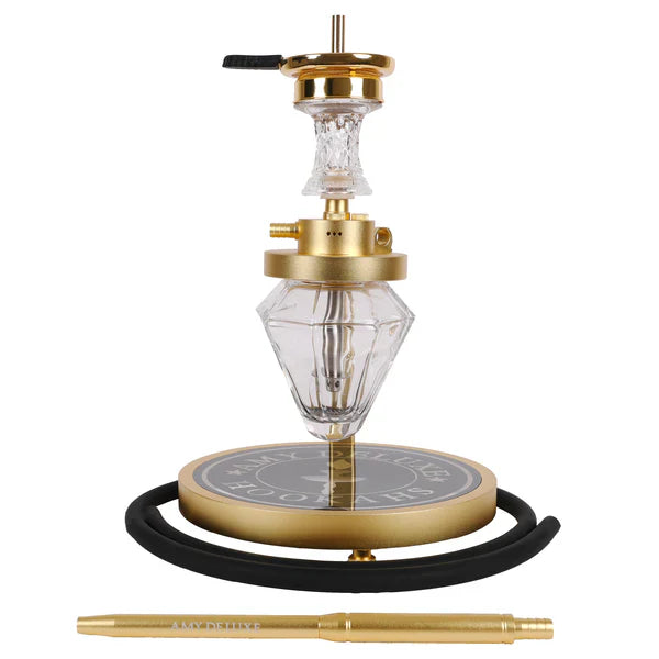 hookah Amy Deluxe Alu Crystal 1500 Hookah Gold