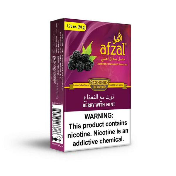 Tobacco Afzal Berry with Mint Hookah Flavors    