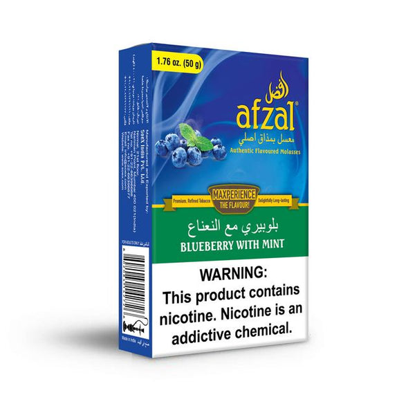 Tobacco Afzal Blueberry with Mint Hookah Flavors    