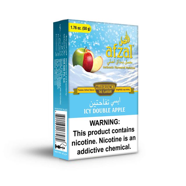 Tobacco Afzal Icy Double Apple Hookah Flavors    