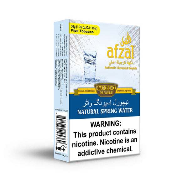 Tobacco Afzal Natural Spring Water Hookah Flavors    