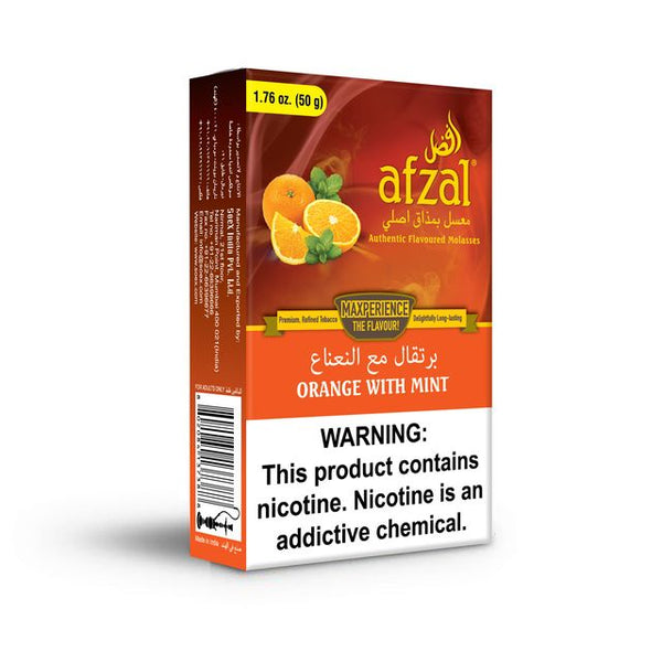 Tobacco Afzal Orange with Mint Hookah Flavors    