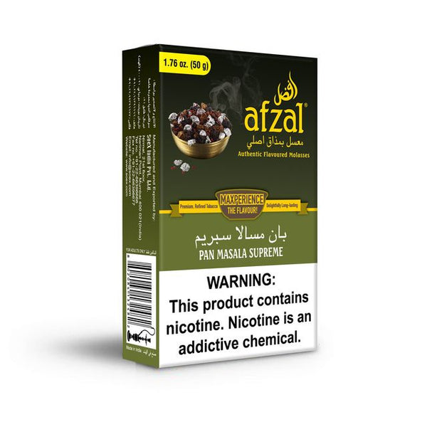 Tobacco Afzal Pan Masala Supreme Hookah Flavors    