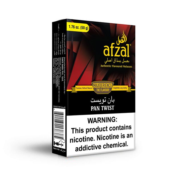 Tobacco Afzal Pan Twist Hookah Flavors    