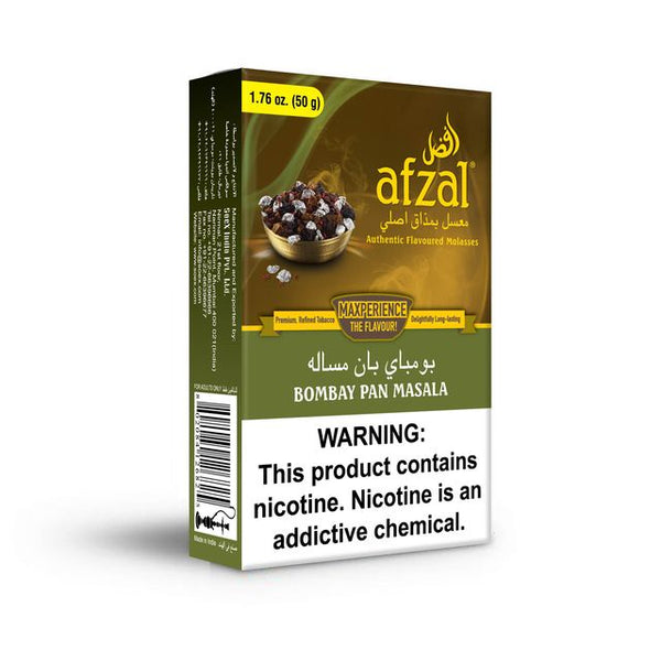 Tobacco Afzal Bombay Pan Masala Hookah Flavors    