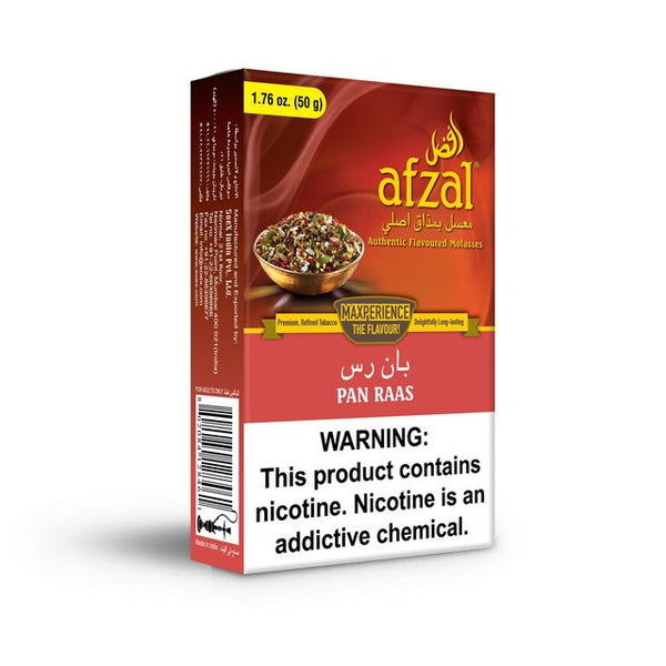 Tobacco Afzal Pan Raas Hookah Flavors    