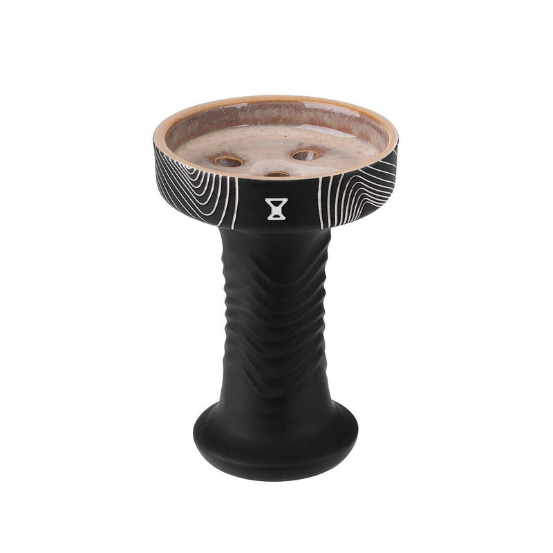 Alpha Hookah Shisha Bowl Wave Killer - Arctic Black