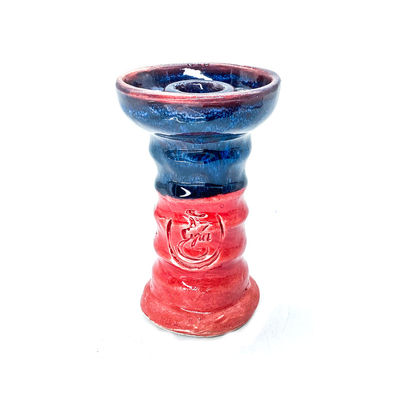 Bowl Cyril Thor Hookah Bowl  Red Blue  