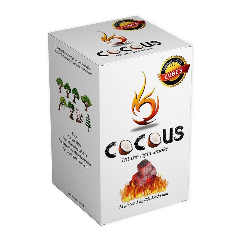 Charcoal CocoUS Natural Hookah Coals 25 mm    