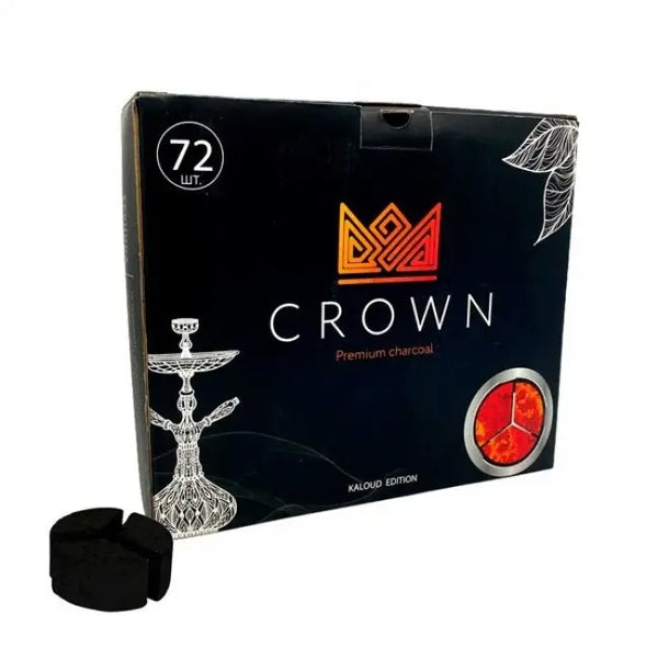 Charcoal Crown Lotus Head Hookah Coals 72 pcs    