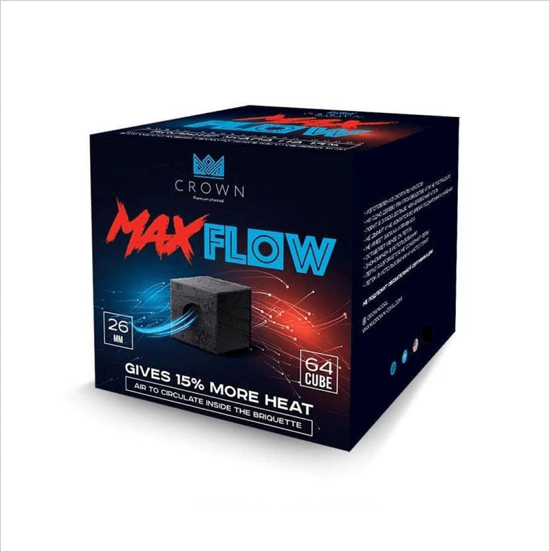 Charcoal Crown Max Flow 26mm Hookah Coals    