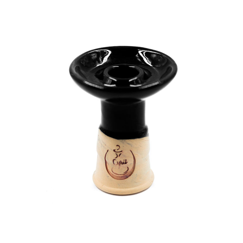 Bowl Cyril Sniper Hookah Bowl  Black Beige  