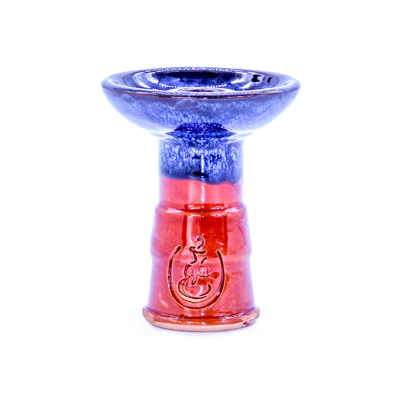 Bowl Cyril Sniper Hookah Bowl  Red Blue  