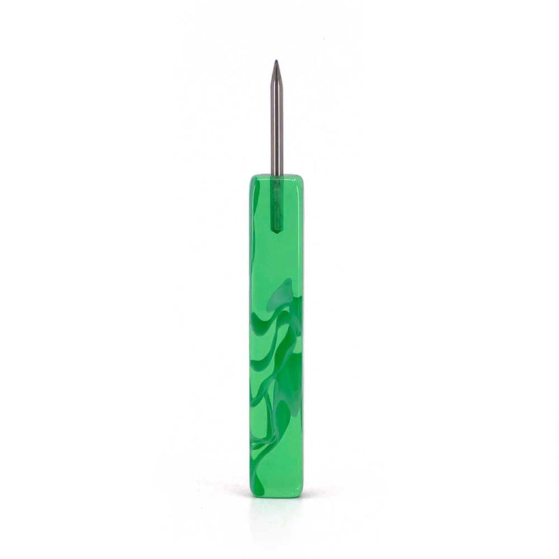 Poker Cyril Resin Short Hookah Foil Poker  Green  