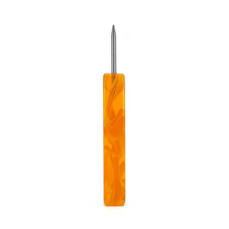 Poker Cyril Resin Short Hookah Foil Poker  Orange  