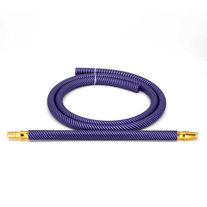 Hose Cyril Premium Silicone Hookah Hose  Purple Carbon  