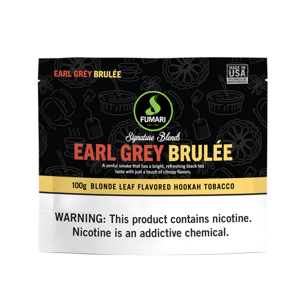 Tobacco Fumari Earl Grey Brulée Hookah Shisha Flavor 100g