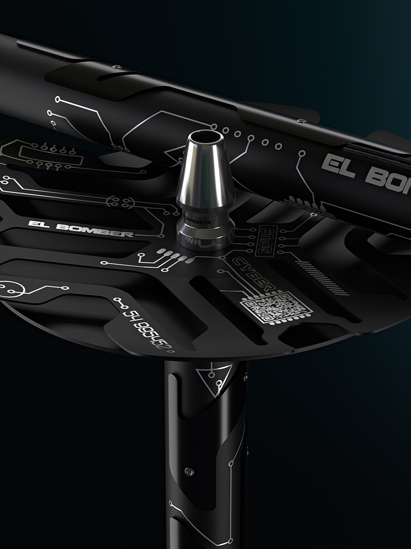 El Bomber Sansara Hookah Cyber Black