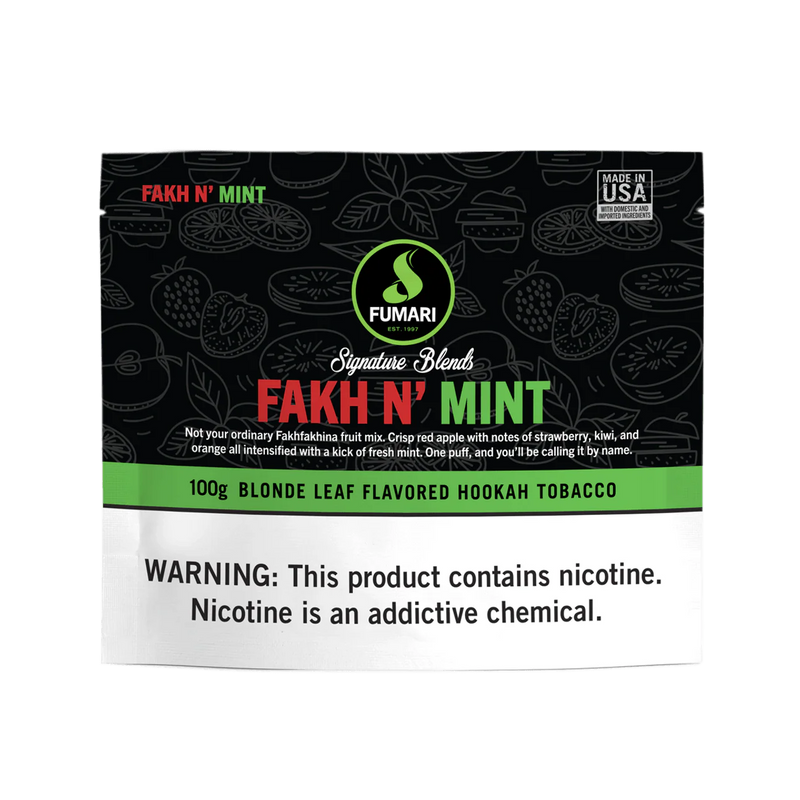 Tobacco Fumari Fakh N' Mint Hookah Shisha Flavor 100g