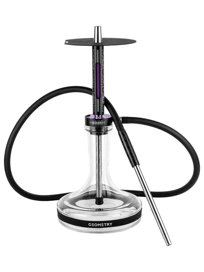 hookah Geometry Minimal Techno Hookah  Purple  