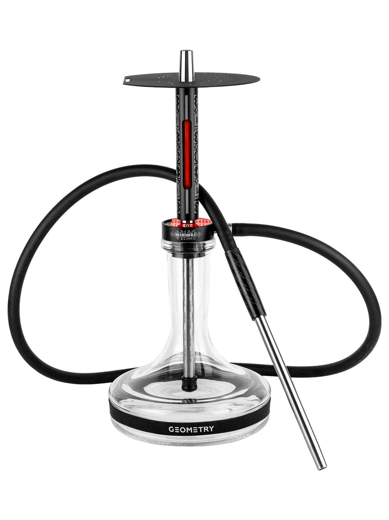 hookah Geometry Minimal Techno Hookah  Red  