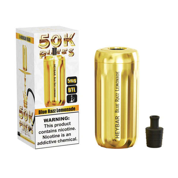 Heybar E-Hookah Head 50,000 Puffs | Disposable Vape with 0.5% Nicotine and Portable Design Heybar E-Hookah Head 50,000 Puffs | Disposable Vape with 0.5% Nicotine and Portable Design