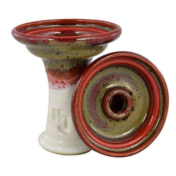 Bowl HookahJohn Ferris Hookah Bowl  Red Eye Over White  