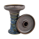 Bowl HookahJohn Retro Harmony Hookah Bowl  Nut Blue  