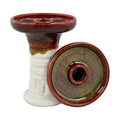 Bowl HookahJohn Retro Harmony Hookah Bowl  Red Eye Over White  
