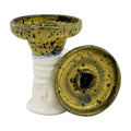 Bowl HookahJohn Trimony Hookah Bowl  Yellowberry Over White  