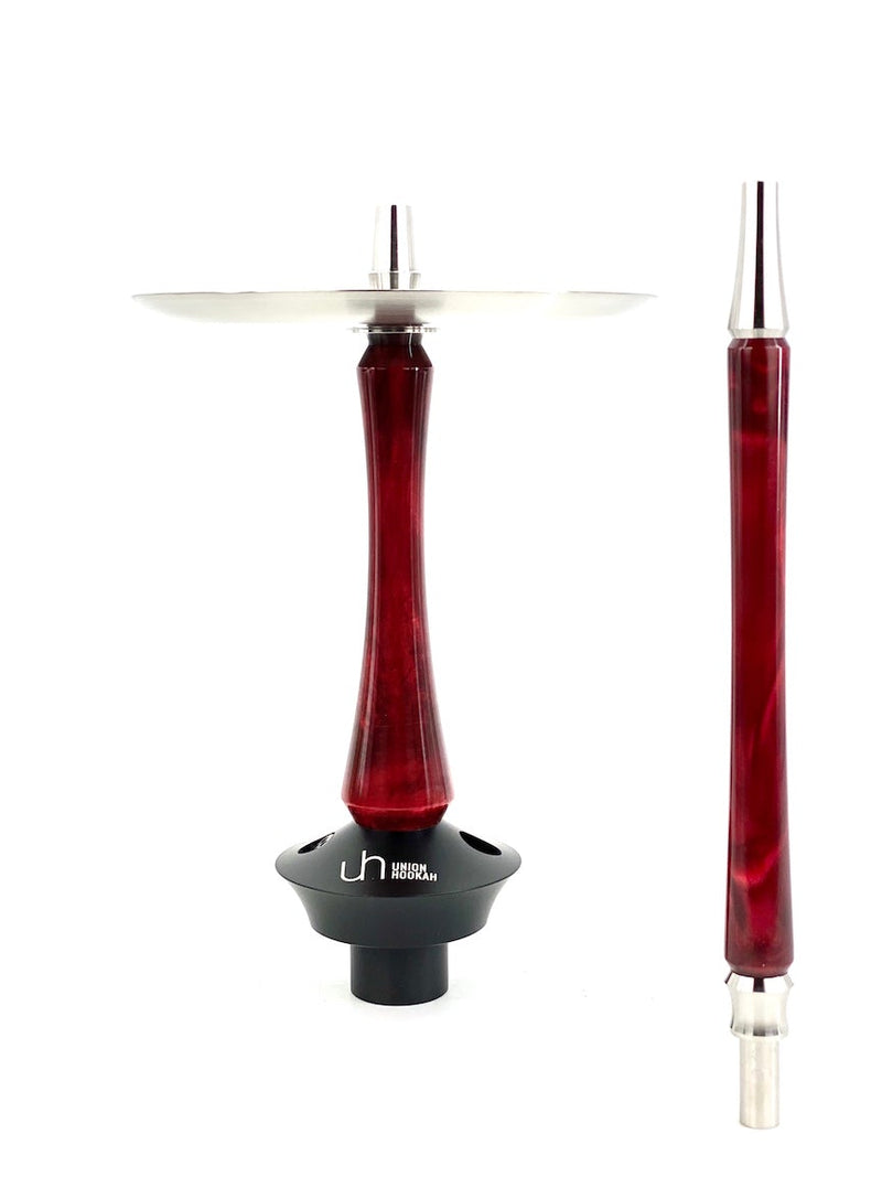 hookah Union Sleek Acrylic Hookah  Red  