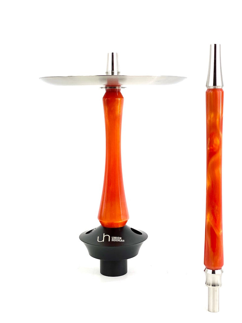 hookah Union Sleek Acrylic Hookah  Orange  