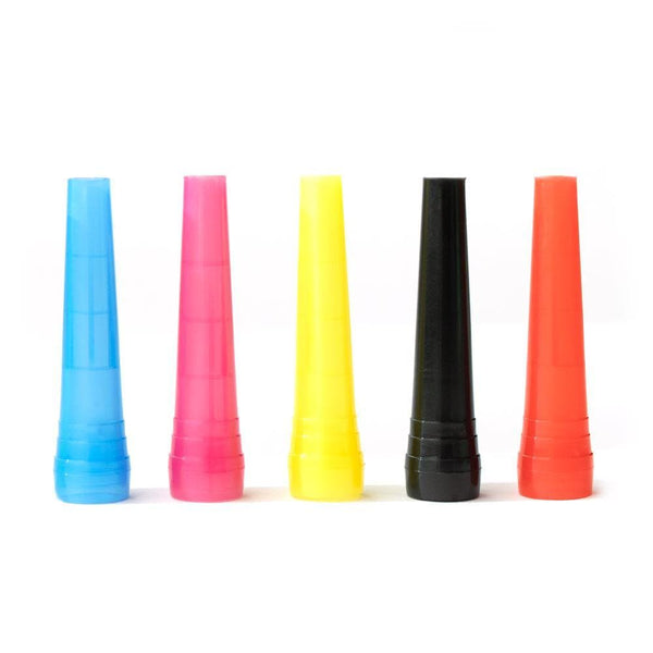 Disposable Mouth Tips Icon Tips - 100 Disposable Mouth Tips for Hookah - 6 mixed colors    