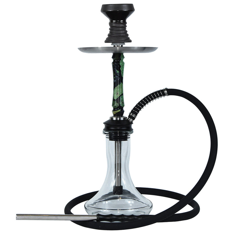 hookah Icon Pomp Hookah Set  Black/Green  