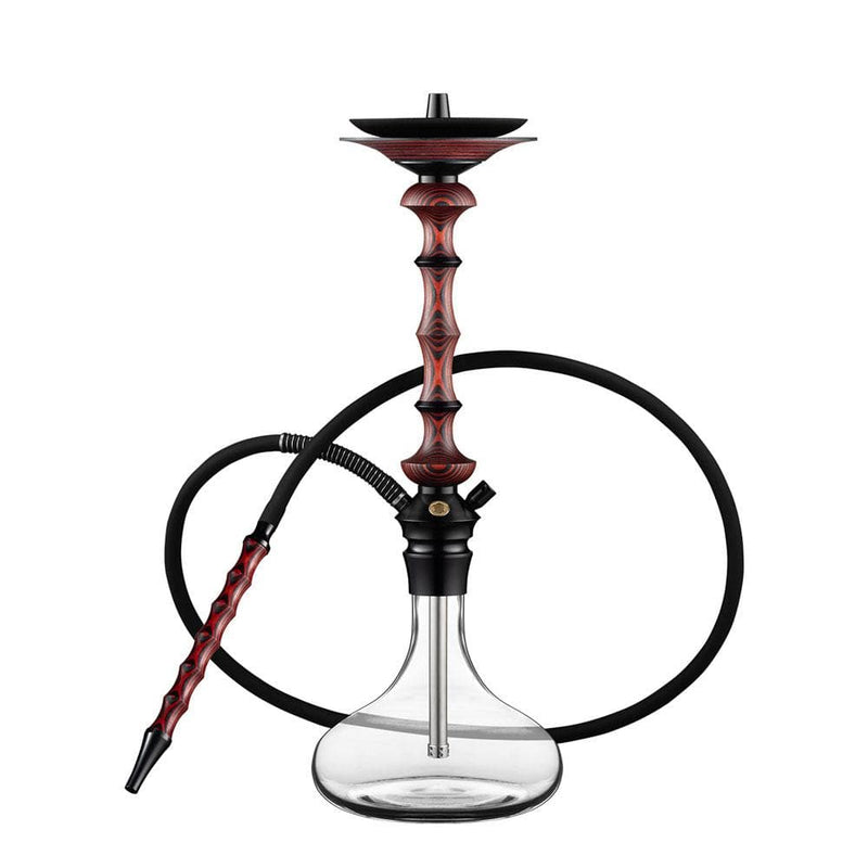 hookah Japona Hookah Lotus  Red Transparent 