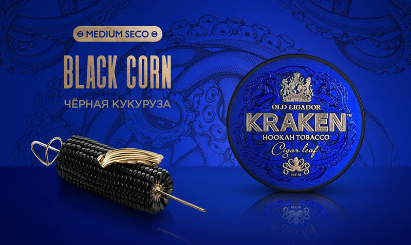 Tobacco Kraken Medium Seco Black Corn Hookah Flavor