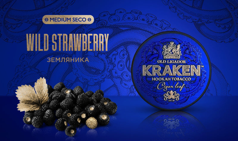 Tobacco Kraken Medium Seco Wild Strawberry Hookah Flavor