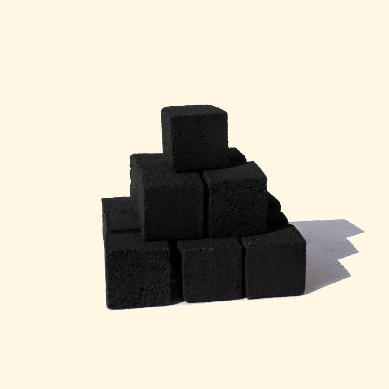 Charcoal Le Orange Natural Coconut Hookah Coals - Large Cubes - 72 Pieces    