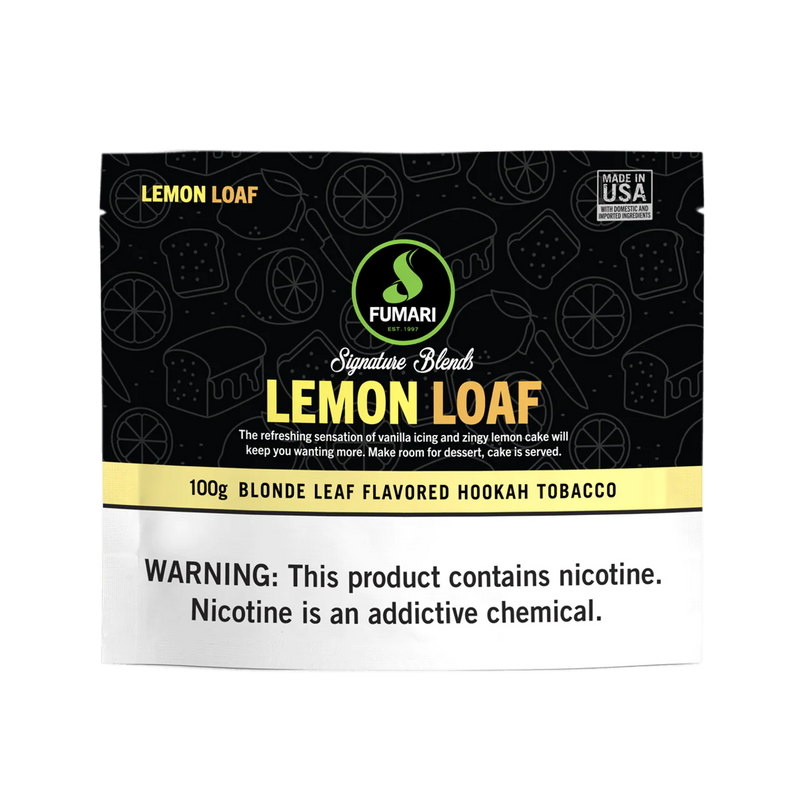 Tobacco Fumari Lemon Loaf Hookah Shisha Flavor 100g