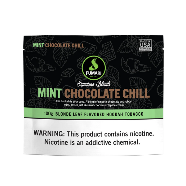 Tobacco Fumari Mint Chocolate Chill Hookah Shisha Flavor 100g