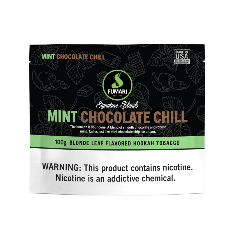 Tobacco Fumari Mint Chocolate Chill Hookah Shisha Flavor 100g